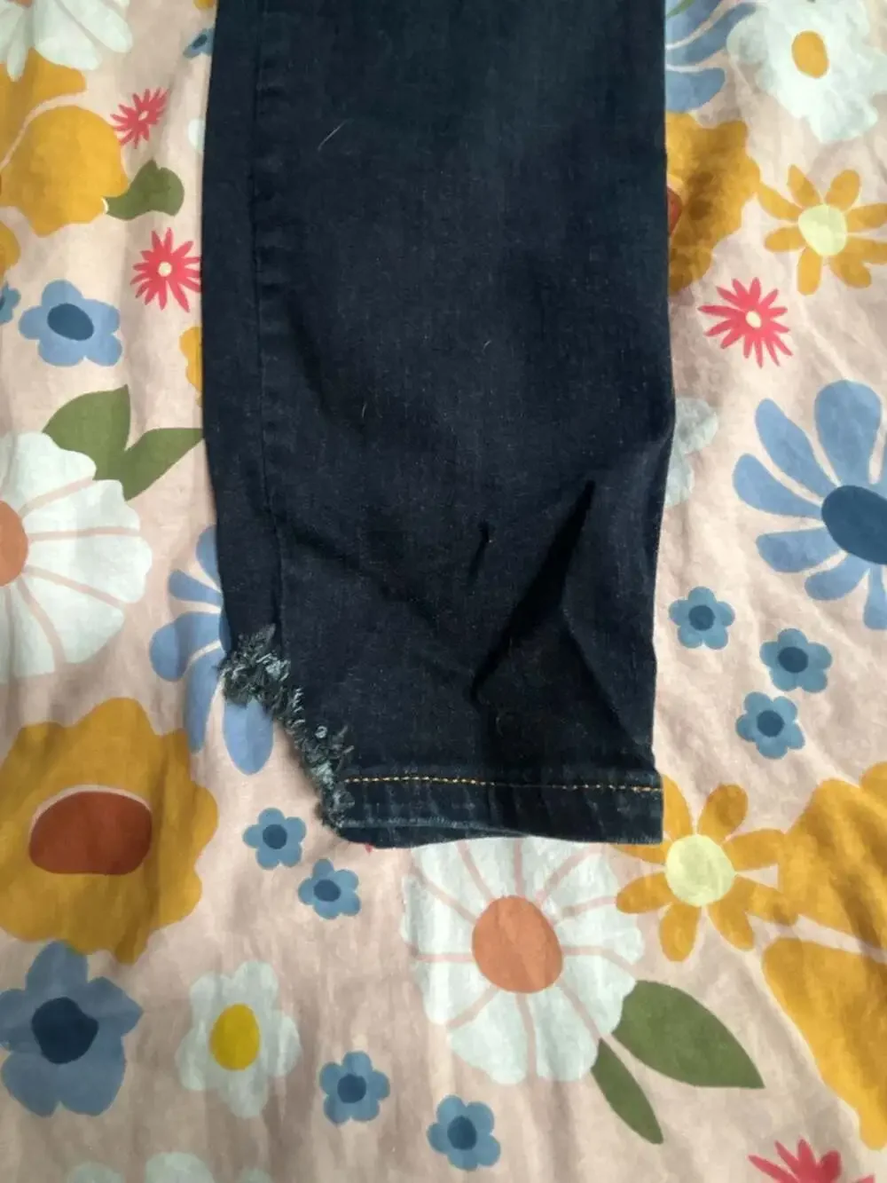 Calvin Klein Jeans CKJ 001 Dark Wash Skinny Jeans with Raw Hem